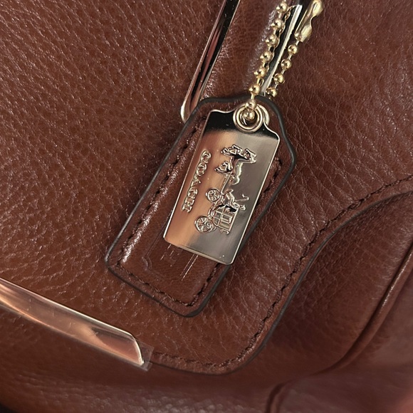 Coach Tan Leather Satchel - Picture 2 of 14